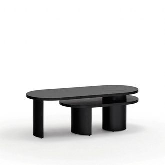Teulat Mesa de centro negro