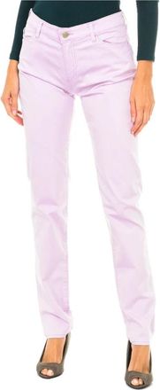 Armani Jeans Moderne Slim Fit Jeans - Dames - Slim Fit Broeken - Paars - W25 - Katoen - Broeken