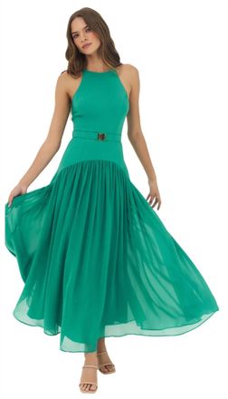 Hutch Abbey Sleeveless Maxi Dress In Green