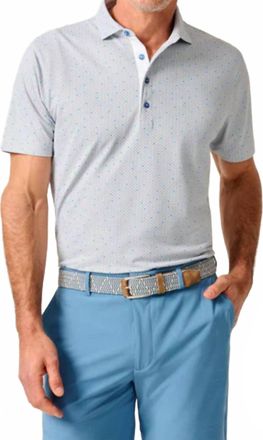 Johnnie-O Poppy Performance Mesh Polo In Thunder