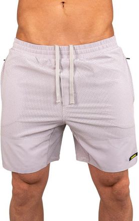 Maceoo Perforated Training Shorts in Grey at Nordstrom, Size 3