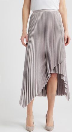 Boss Orange by Hugo Boss Vlantel Pleated Asymmetric Midi Skirt in Open Purple at Nordstrom, Size 12