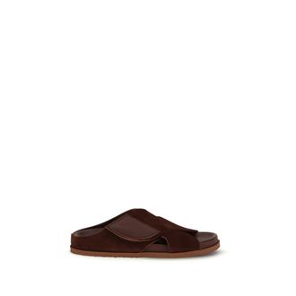 Pedro Garcia Brown Velvet Womens Sandals