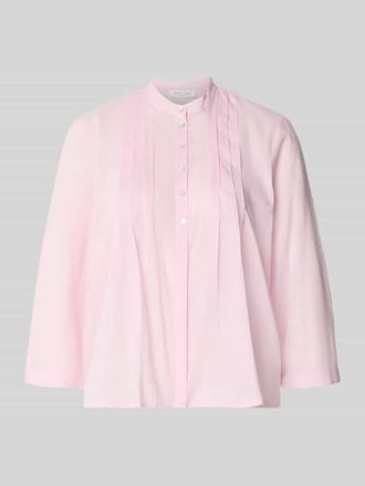 Christian Berg Regular Fit Bluse mit Drapierungen und 3/4-Arm in Hellrosa, Gr&ouml;&szlig;e 34