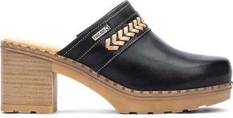 Pikolinos Comfortabele en Elegante Canarias Damesklomp - Dames - Muiltjes - Zwart - 41 EU - Leer - Schoenen