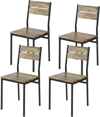 SoBuy Sobuy Fst72-nx4 4 Sillas De Comedor Restaurante Sala Cocina