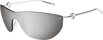 Gucci Ladies Black Shield Sunglasses GG1700S 002 99