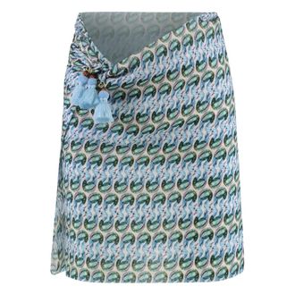 Tory Burch Badmode, Dames, Veelkleurig, ONE Size, Katoen, Silk Pareo