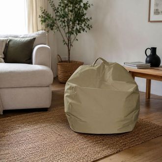 Talamo Italia Talamo Italia - Dmora Pouf &Eacute;l&eacute;gant, Couleur Beige, Mesure 65 X 50 X 65 Cm