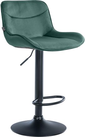 Clp Taburete De Bar Vonore En Terciopelo Verde Negro