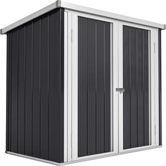 OUTSUNNY Cobertizo de jard&iacute;n 147x86x134 cm negro