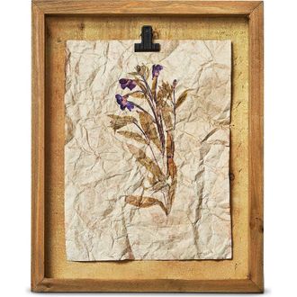 Tag Wildflower Shadow Box Wall Art in Plum Purple Decorative Art at Nordstrom, Size Medium