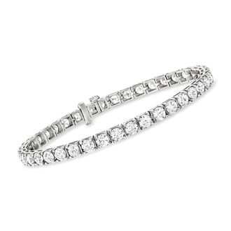 Ross-Simons Lab-Grown Diamond Tennis Bracelet in 14kt White Gold