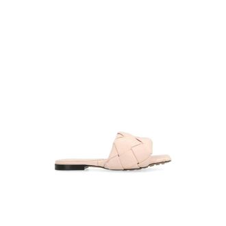 Bottega Veneta Leren Platte Sandalen met Details - Dames - Sandalen - Roze - 35 EU - Leer - Schoenen