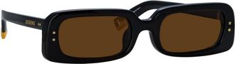 Jacquemus Authentieke Azzuro Bril - Premium Kwaliteit - unisex - Zonnebrillen - Zwart - 53 MM - Accessoires