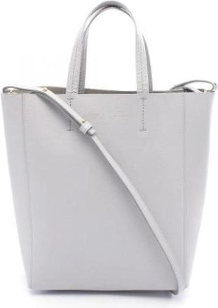 Celine Pre-owned Tote Bags, female, Gray, Size: ONE SIZE Pre-owned Leather Tote Bag