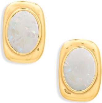 Bracha Coraline Mother-of-Pearl Drop Earrings in Gold at Nordstrom