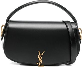 Saint Laurent Logo-plaque Curved Shoulder Bag