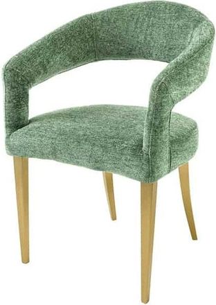 Global Interiors Design Stuhl Boutique mit Armlehnen - Grün