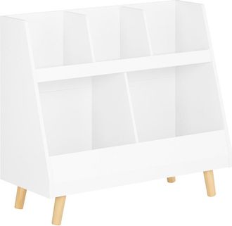 SoBuy Librer&iacute;a Infantil Para Ni&ntilde;os Estanter&iacute;a Est&aacute;ndar Infantil Blanco 86 X 36 X 77cm Kmb19-w Sobuy Es