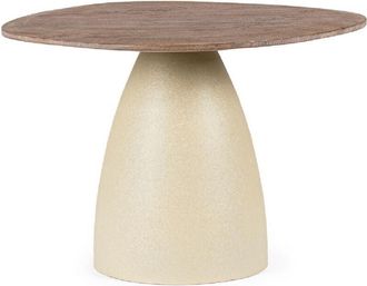 Decorspace Tavolino stanley top rustic brown, top in legno di mango con forma irregolare 60 x 58 x 45 cm