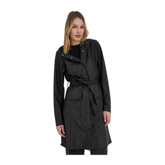 Rains Dames, Mantels, Zwart, Maat: M