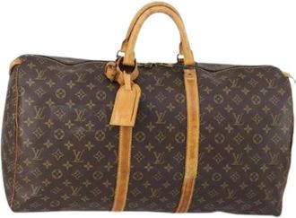 Louis Vuitton Pre-owned Weekend Bags, female, Brown, Size: ONE SIZE Pre-owned Canvas Weekend Bag