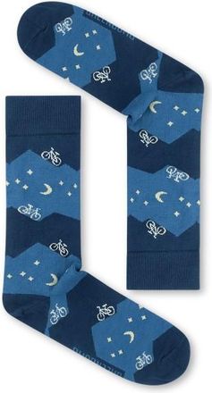 Greenbomb Bike Zigzag Multifunktionssocken - Unisex | blau
