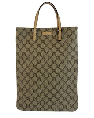 Gucci Beige Coated/Waterproof Canvas Tote (Authentic Pre-Loved)