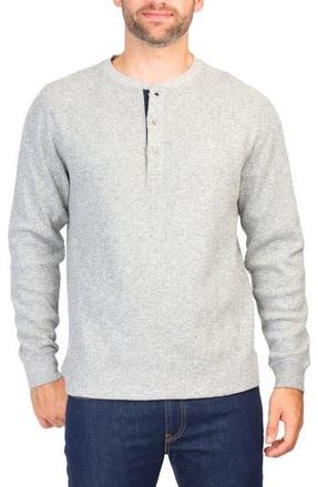 Tailorbyrd Cozy Knit Henley in Grey Heather at Nordstrom Rack, Size Xx-Large