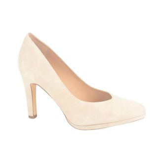 Peter Kaiser Daim Pump 7cm - Dames - Schoenen - Beige - Maat: 39 EU
