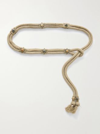 Isabel Marant Cintura In Cordoncino Con Nappine E Decorazioni Aleea - Verde