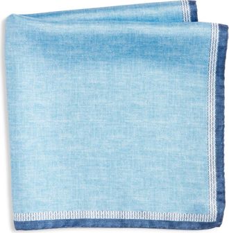 Nordstrom Silk Pocket Square in Light Blue at Nordstrom