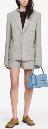 J.W.Anderson Womens Double Breasted Tailored Jacket - Light Grey Wool - Size 12 UK