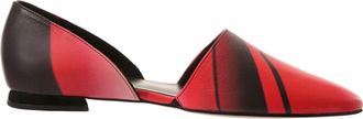 H&ouml;gl Multicolor Eve Pointed Toe Gradient Low Heel Leather Flats