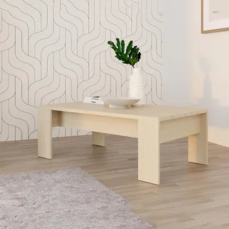 Dmora Mesa De Centro Bertona, Forma Rectangular, Color Marr&oacute;n, Tono Roble, 120x67x43h Cm Marr&oacute;n Roble