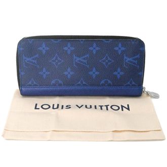 Louis Vuitton Blue Navy Canvas Coin Purse/Coin Case (Pre-Owned)
