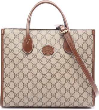 Gucci Pre-owned Gucci Small GG Supreme Interlocking G Tote Ladies 7JGHZ6MN6F3DZ1ZC