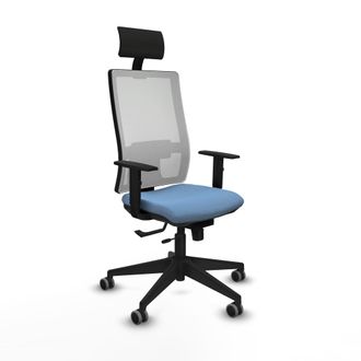 Piqueras y Crespo Silla De Oficina Con Cabecero Piqueras Y Crespo 1d066g1 Azul Cielo