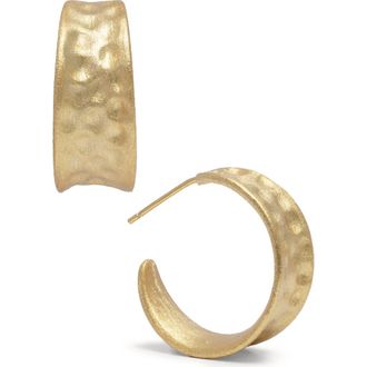 Saachi Hammered Half Hoop Earrings in Gold at Nordstrom Rack