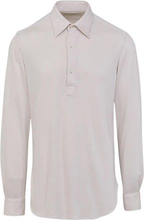 Giuliva Heritage Collection Lange mouw poloshirt - Heren - Tops - Wit - Maat: XL