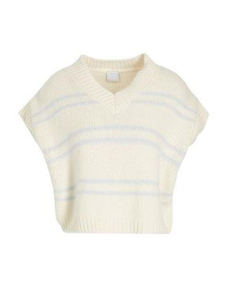 8 by YOOX WOOL STRIPED V-NECK KNIT VEST
