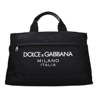 Dolce & Gabbana Fabric Luggage And Travel - Heren - Shoppers - Zwart - ONE Size - Leer - Tassen