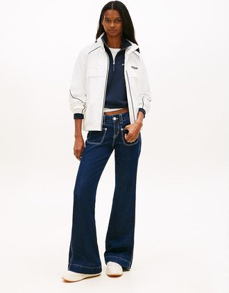 Tommy Hilfiger Womens Tommy Jeans Low-Rise Bootcut Pocket Jean - Blue - 27W x LongL