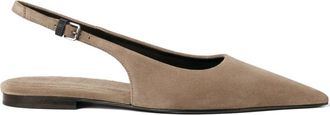 Brunello Cucinelli Brown Slingback Ballet Flats
