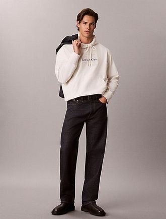 Calvin Klein Sudadera Con Capucha De Felpa Con Logo Denim