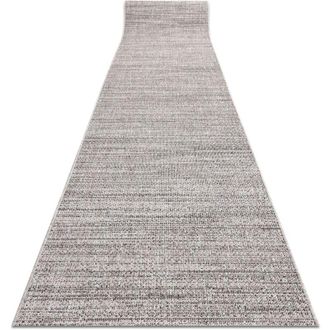 RugsX Rugsx - Alfombra de pasillo sizal floorlux modelo 20389 plateado / negro 80 cm grey 80x240 cm