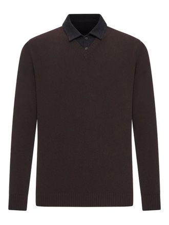 Roberto Collina cotton-piquet polo shirt - Brown