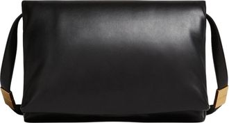 Marni Grote kalfsleren prisma tas - Dames - Schoudertassen - Zwart - ONE Size - Leer - Tassen