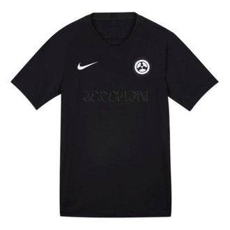 Nike x ACRONYM Crossover Fan Edition Printing Logo V neck Short Sleeve Asia Edition Black DC8809-010